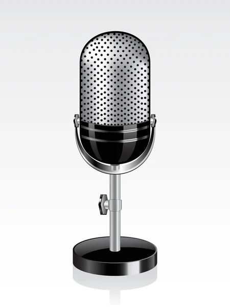 Retro microphone — Stock Vector