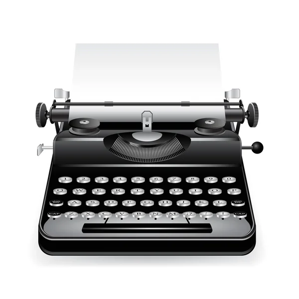 Vector typewriter — Stock Vector