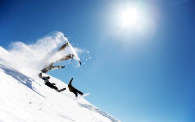 Snowboarders clipart