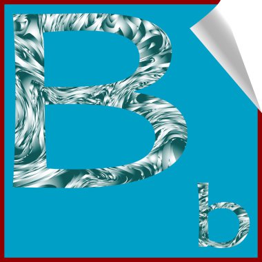 Alphabet letter B clipart