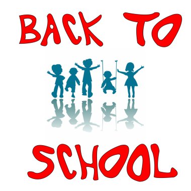 Back to school kids clipart