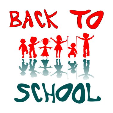 Back to school kids clipart