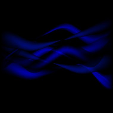 Blue energy waves clipart