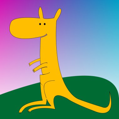 Cangaroo clipart