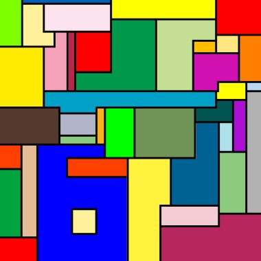 Mondrian texture clipart