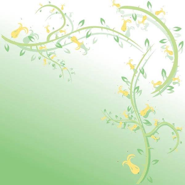 Fond floral abstrait avec lieu fo — Image vectorielle