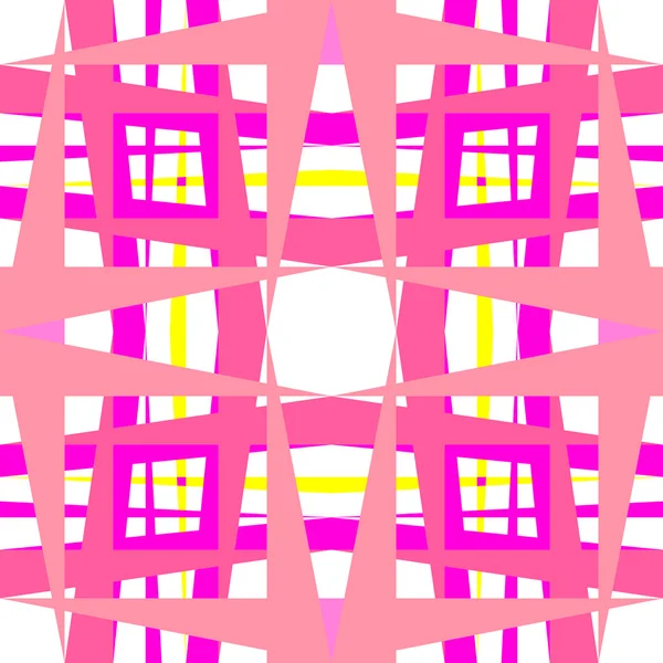 Formas geométricas rosas abstractas — Archivo Imágenes Vectoriales