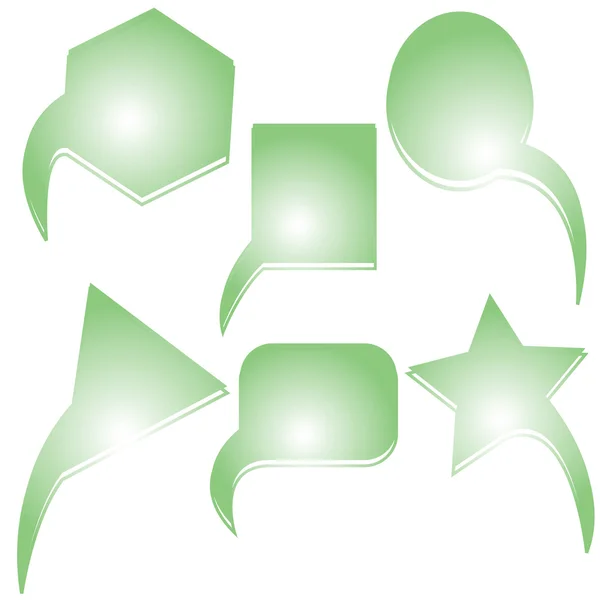 Αφηρημένο κείμενο πράσινο φυσαλίδες — Διανυσματικό Αρχείο