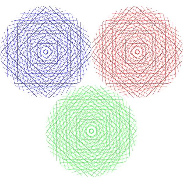 Cercles graphiques abstraits — Image vectorielle