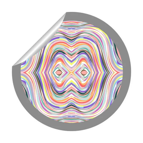 惠特上孤立的抽象隧道贴纸 — 图库矢量图片