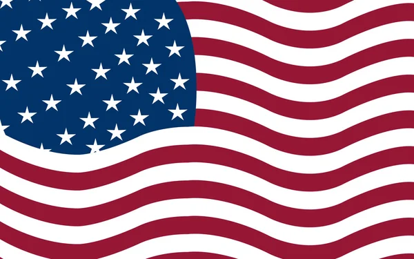 Americký vlajkový vektor — Stockový vektor