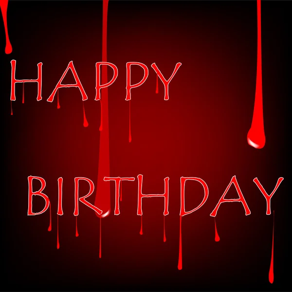 Кровавый день рождения — стоковый вектор