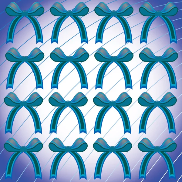Blue ribbon pattern — Stock Vector