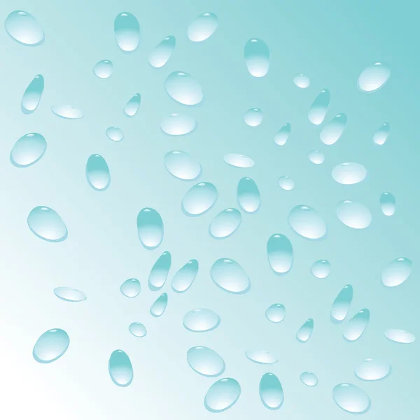 Blue water drops pattern — Stock Vector