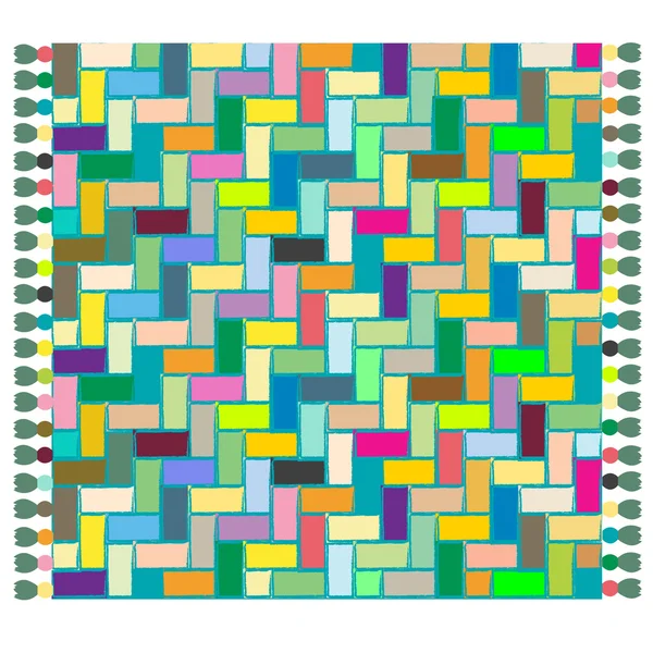 Gekleurde tapijt — Stockvector