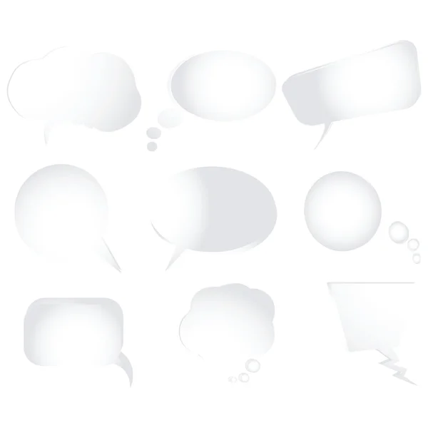 风格化的文本泡沫，vec 的集合 — 图库矢量图片