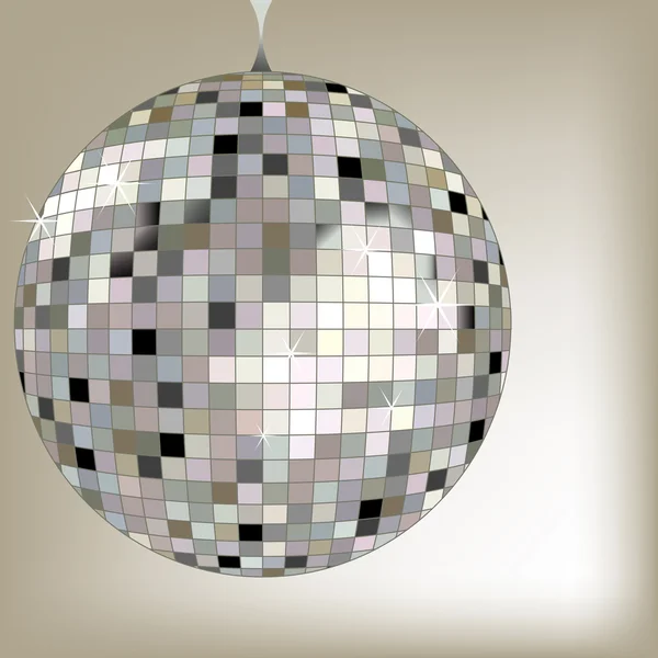 Boule disco noire — Image vectorielle