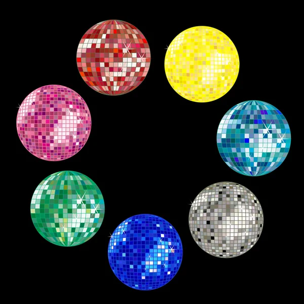 Disco koule kolekce — Stockový vektor