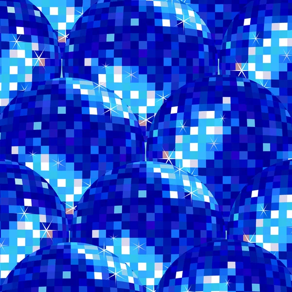 迪斯科球蓝色图案 — 图库矢量图片