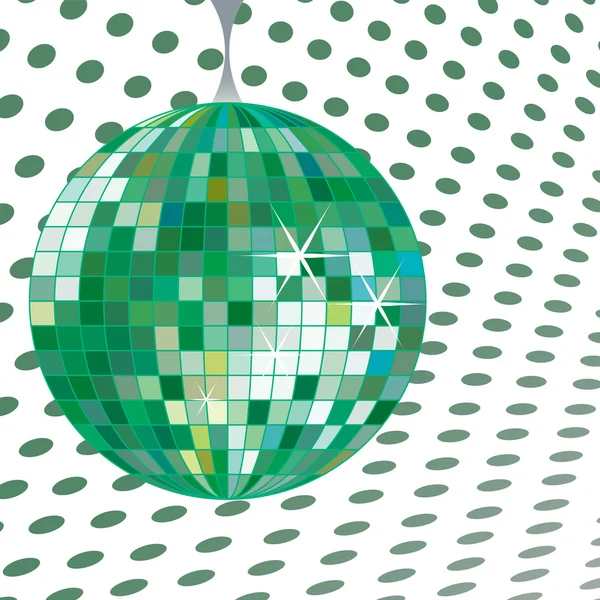 Discoball vert — Image vectorielle