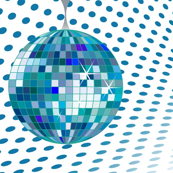 Disco bal blauw — Stockvector