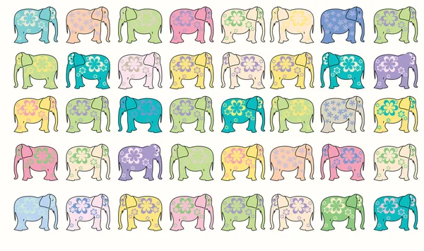 Elephant vector background — Stock Vector