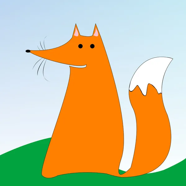 Desenho de uma raposa —  Vetores de Stock