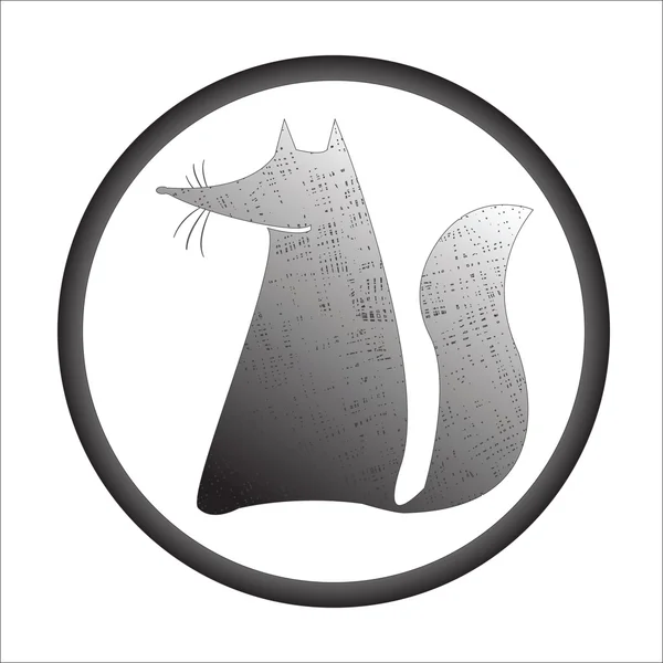 Timbre renard — Image vectorielle