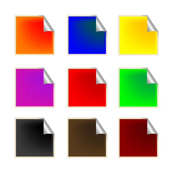 Φρέσκα τετραγωνικά Ετικέτες 2 — Διανυσματικό Αρχείο