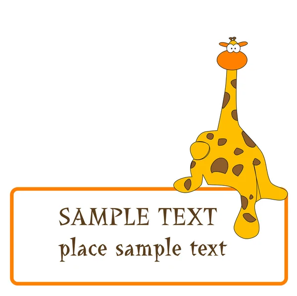 Diseño de jirafa — Vector de stock