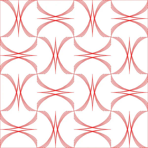 흰색 절연 기하학적 호 패턴 — 스톡 벡터
