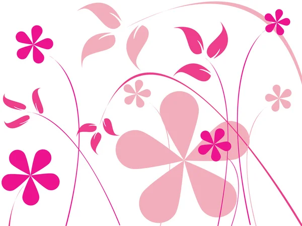 Рожеві квіти — стоковий вектор