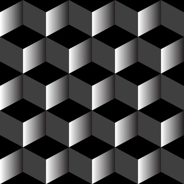 Psychedelische patroon gemengd zwart — Stockvector