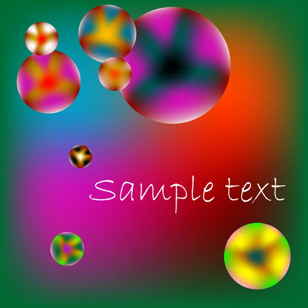Stylized bubbles with space for text — Stock Vector