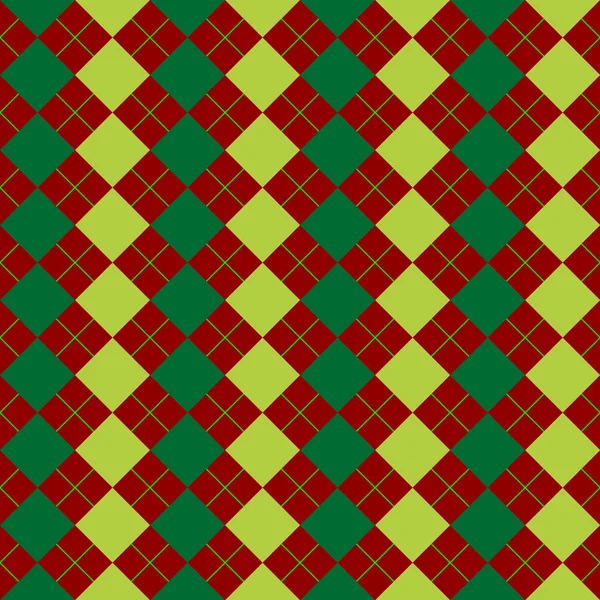 Υφή πουλόβερ αναμειγνύονται πράσινο και κόκκινο — Διανυσματικό Αρχείο