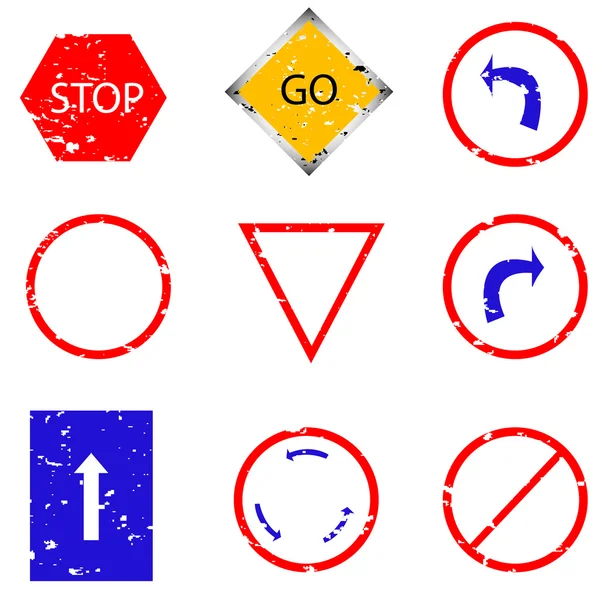 Метка дорожного знака — стоковый вектор