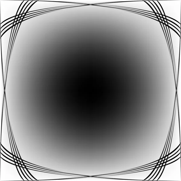Хвилі бордюр чорний на білому — стоковий вектор