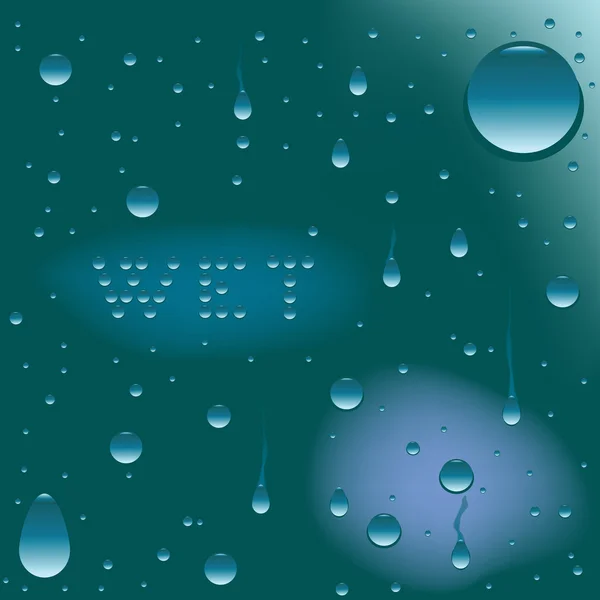Wet — Stock Vector