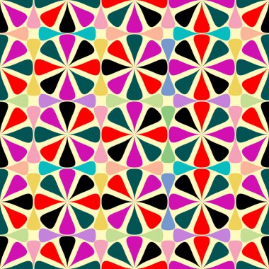 Geometric seamless pattern clipart