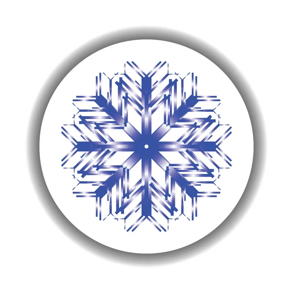 Medallón de copos de nieve 3 — Vector de stock