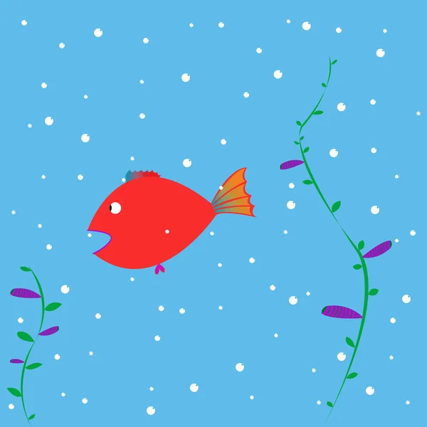 Κόκκινη ψάρια — Διανυσματικό Αρχείο