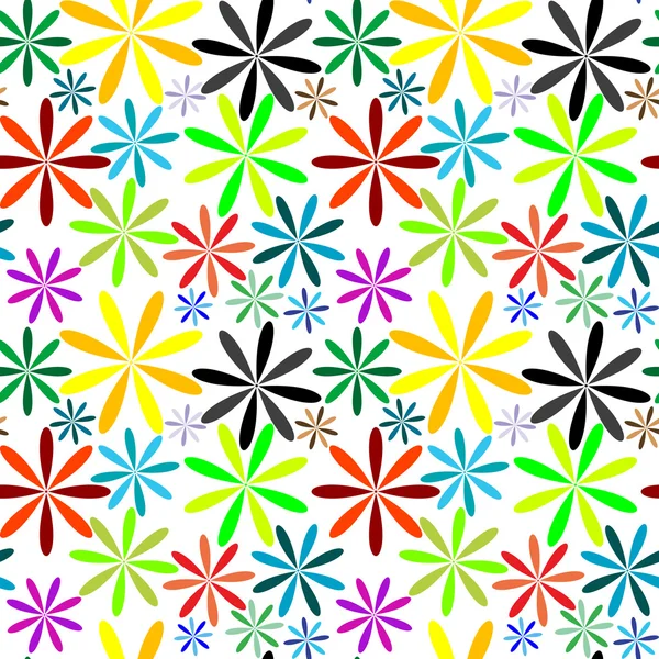 Petites fleurs motif sans couture étendu — Image vectorielle