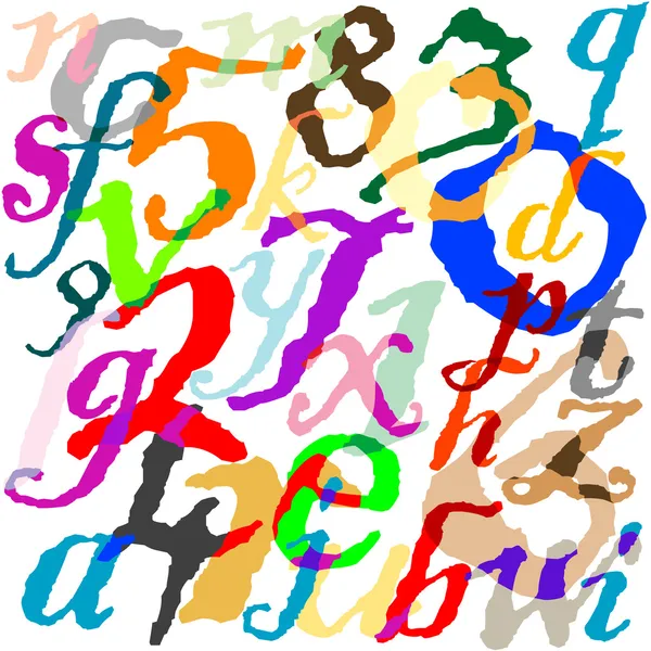 Lettres fond — Image vectorielle