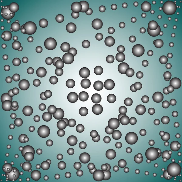 Gray spheres — Stock Vector