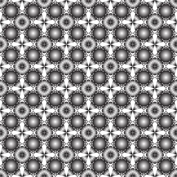 Gris texture de fleurs sans couture — Image vectorielle