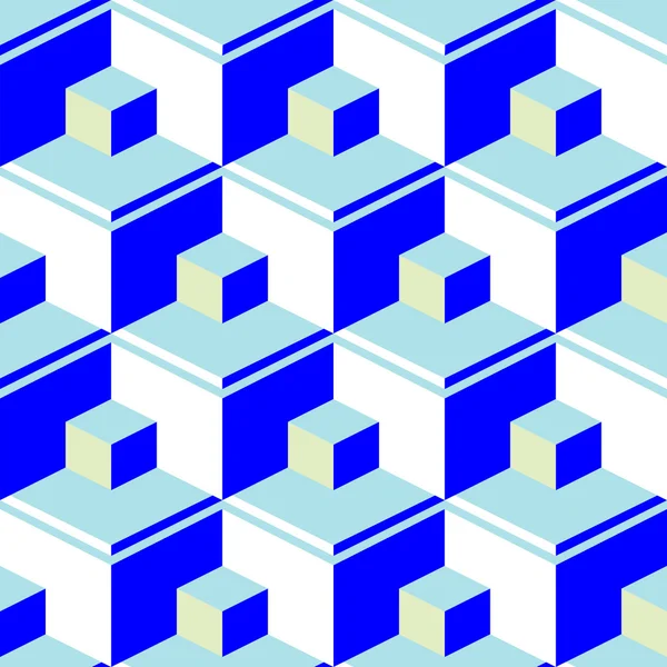 Cubos abstratos azuis — Vetor de Stock