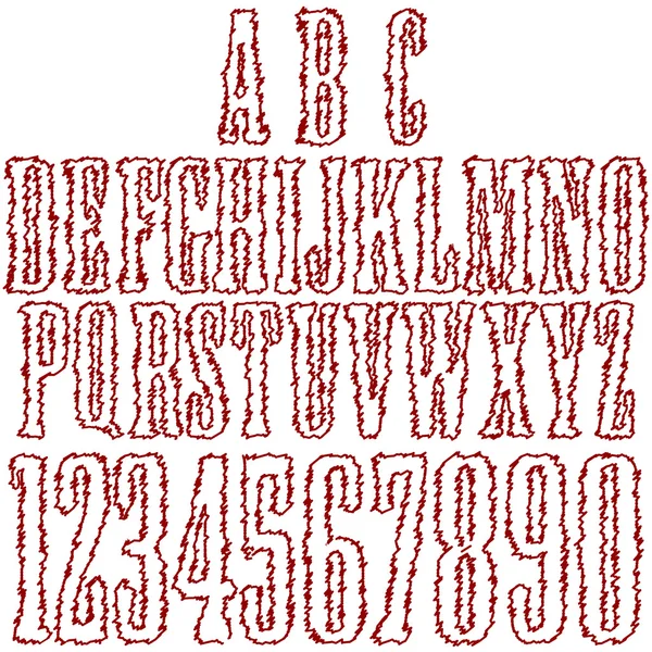 Абстрактные буквы алфавита — стоковый вектор