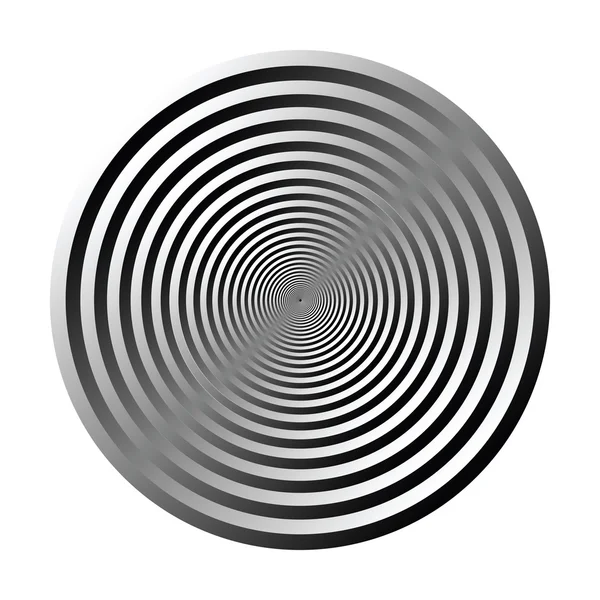 Cercles abstraits isolés sur blanc — Image vectorielle