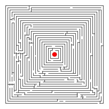 Square maze clipart