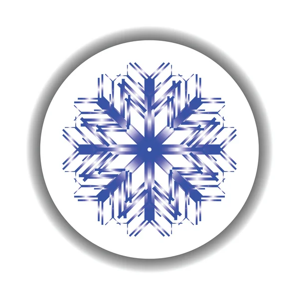 Medalhão de flocos de neve —  Vetores de Stock
